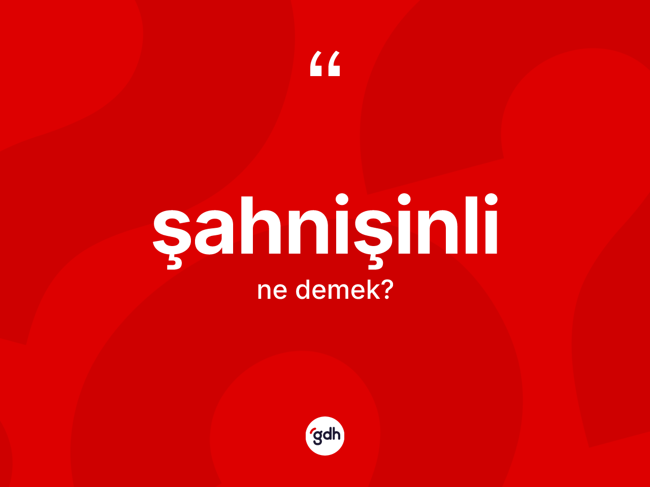Şahnişinli kelimesinin tanımı nedir? Şahnişinli kelimesinin kaç farklı anlamı var?