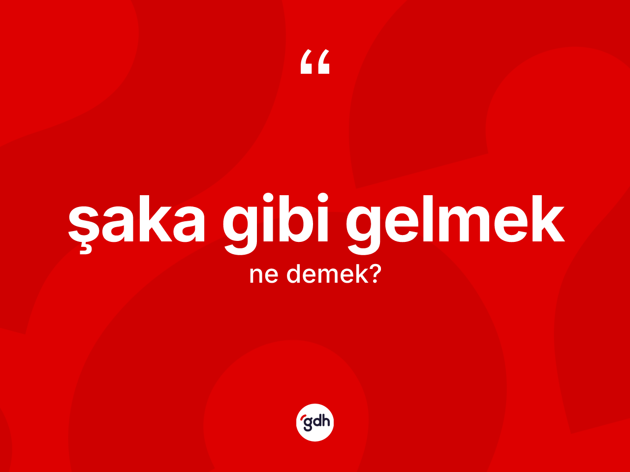 Şaka gibi gelmek ne demektir? Şaka gibi gelmek sözünün TDK'ya göre anlamı nedir?