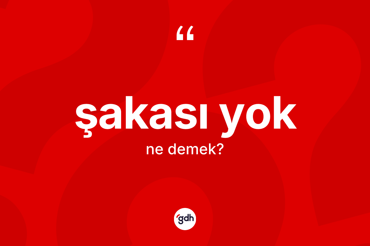 Şakası yok ne demektir? Şakası yok ifadesinin TDK anlamı nedir?