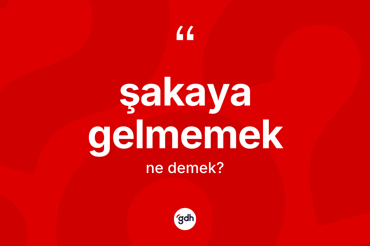 Şakaya gelmemek ifadesinin kısaca tanımı nedir? Şakaya gelmemek ifadesi hangi durumlarda kullanılır