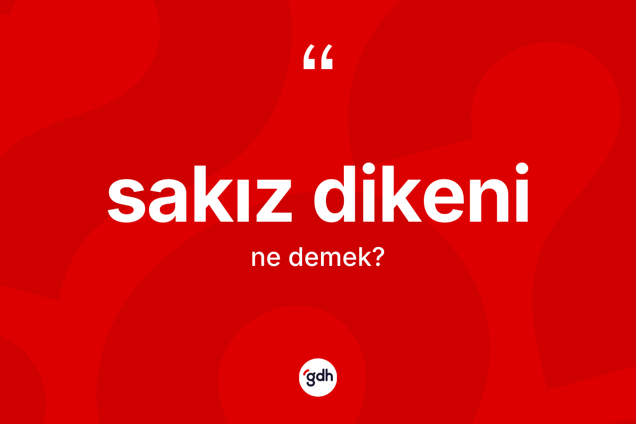 Sakız dikeni kelimesinin sözlükteki tanımı nedir? Sakız dikeninin halk arasındaki kullanımı nasıldır?