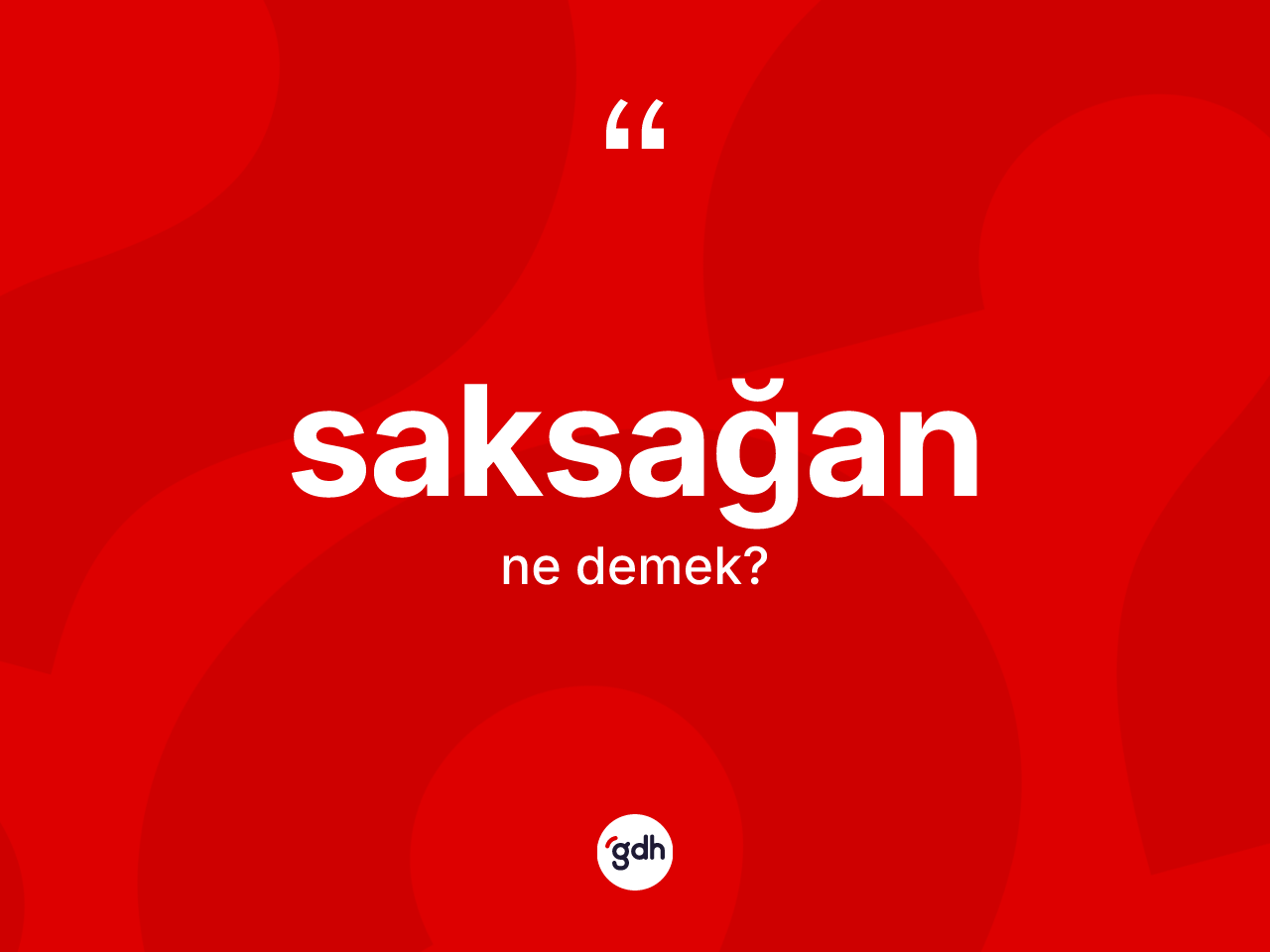 Saksağan ne anlama gelir? Saksağanın kısaca tanımı nedir?