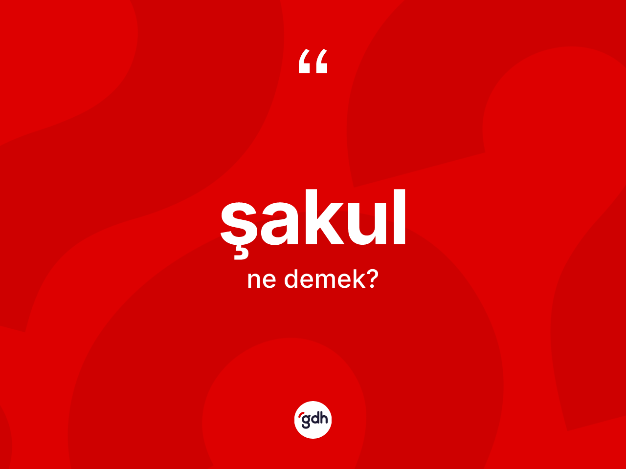 Şakul kelimesi ne demek? Şakulun TDK'ya göre anlamı nedir?
