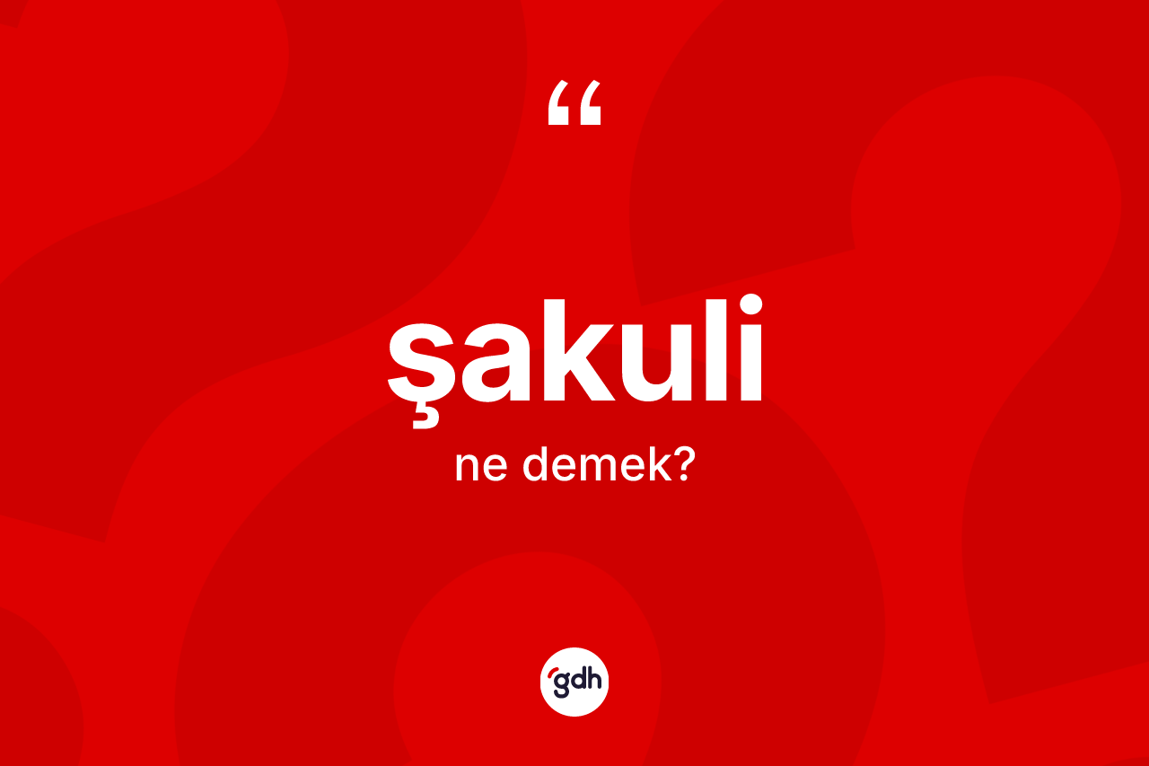 Şakuli nedir? Şakuli kelimesinin özellikleri nelerdir?