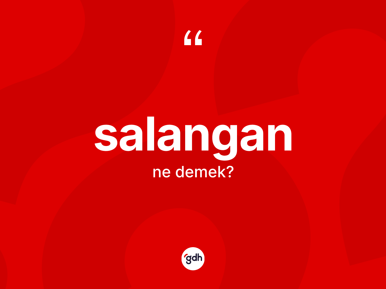 Salangan kelimesi nedir? Salanganın TDK'ya göre anlamı nedir?