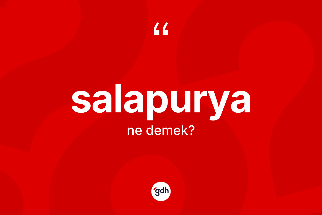 Salapurya ne anlama gelir? Salapuryanın kısaca tanımı nedir?