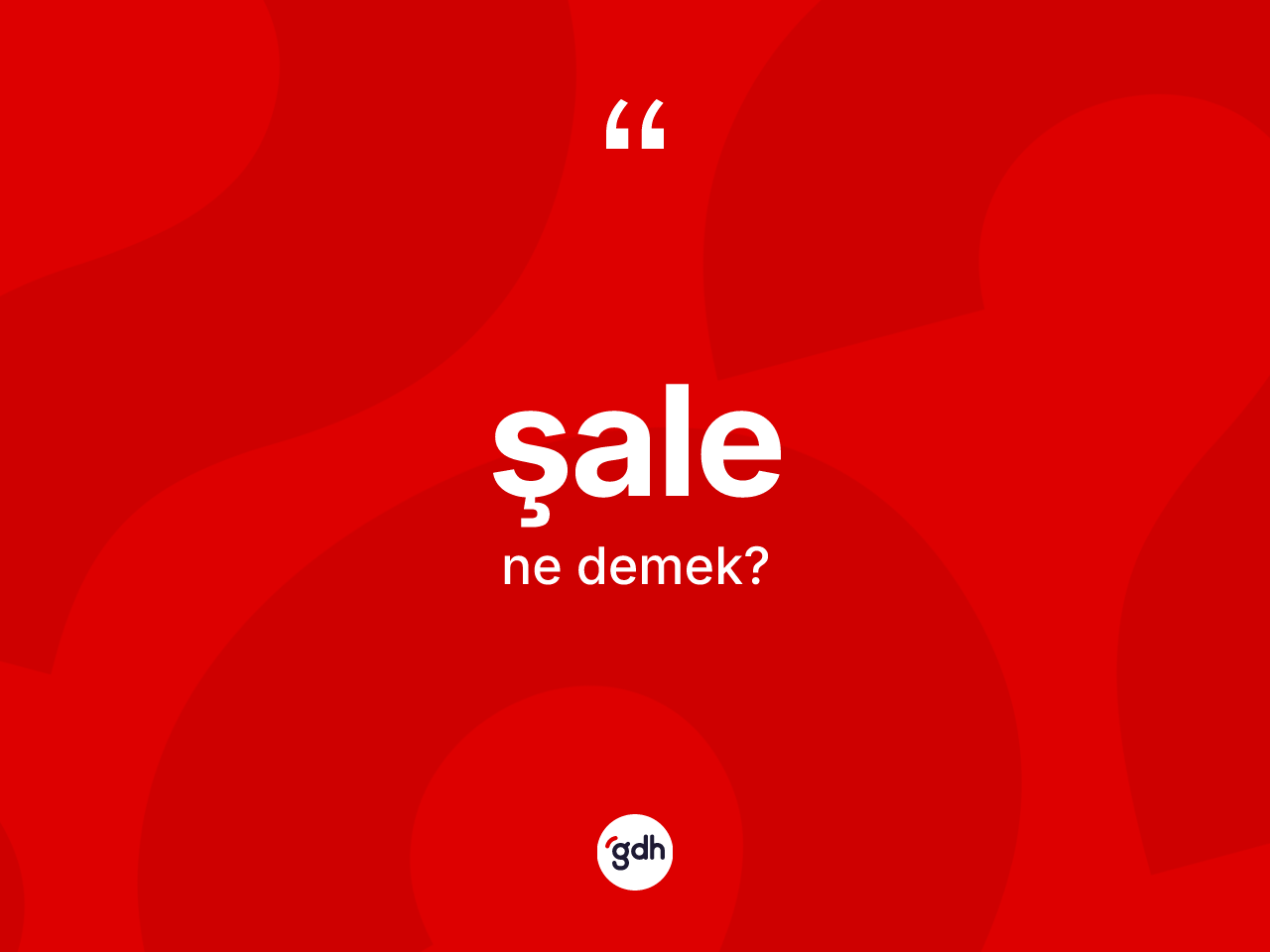 Şale nedir? Şale kelimesinin TDK'ya göre açıklaması nedir?