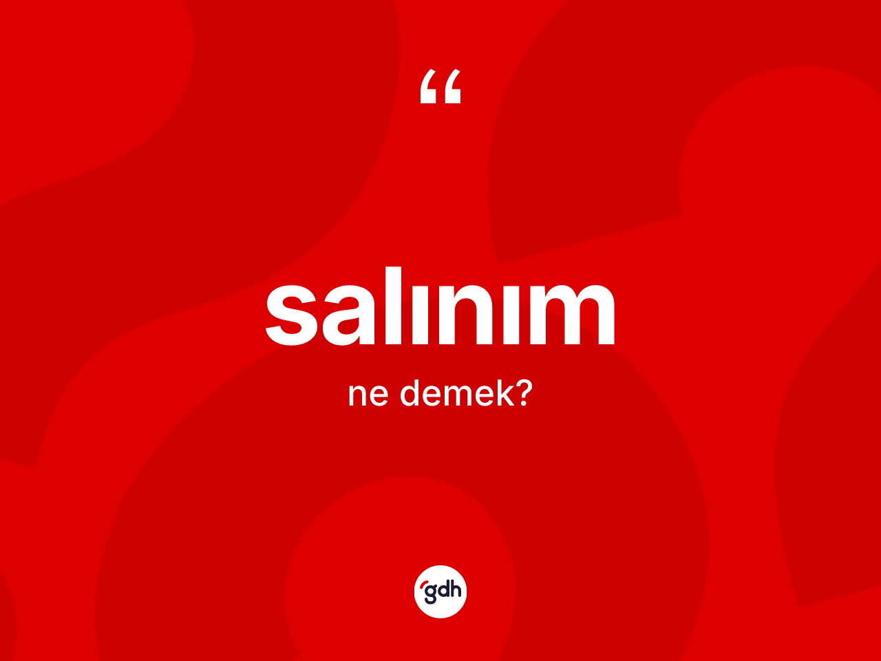 Salınım kelimesinin tanımı nedir? Salınımın TDK'ya göre anlamı nedir?