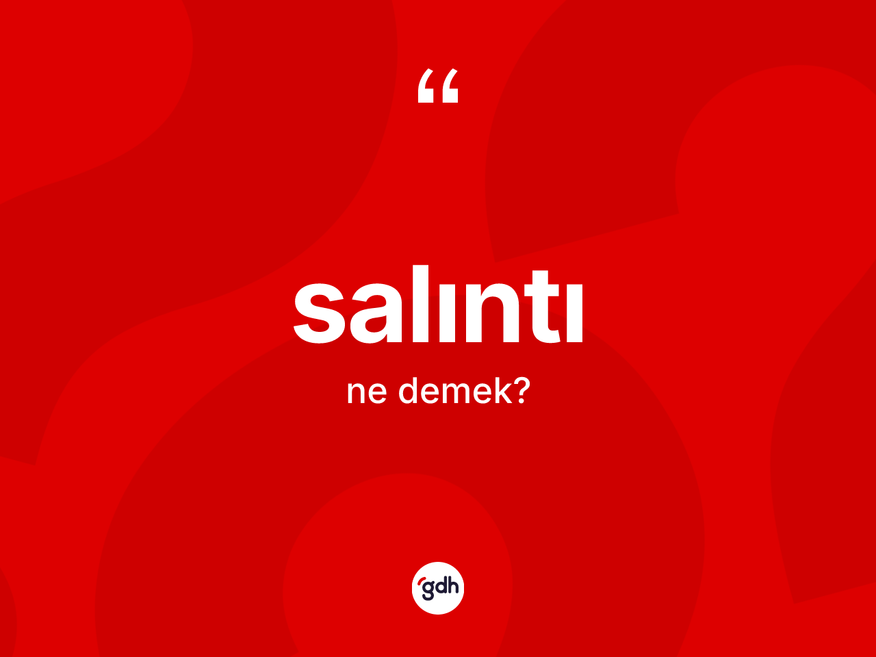 Salıntı ne demek? Salıntı kelimesinin TDK anlamı nedir?