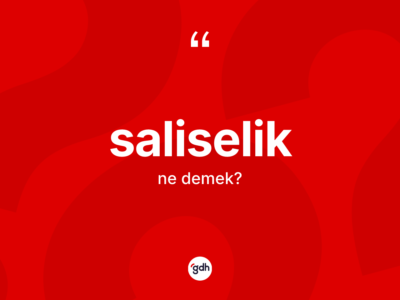 Saliselik nedir? Saliseliğin kısaca tanımı nedir?