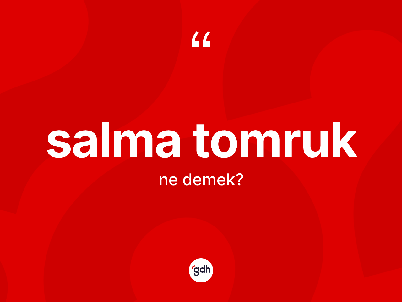 Salma tomruk kelimesi nedir? Salma tomruğun kısaca tanımı nedir?