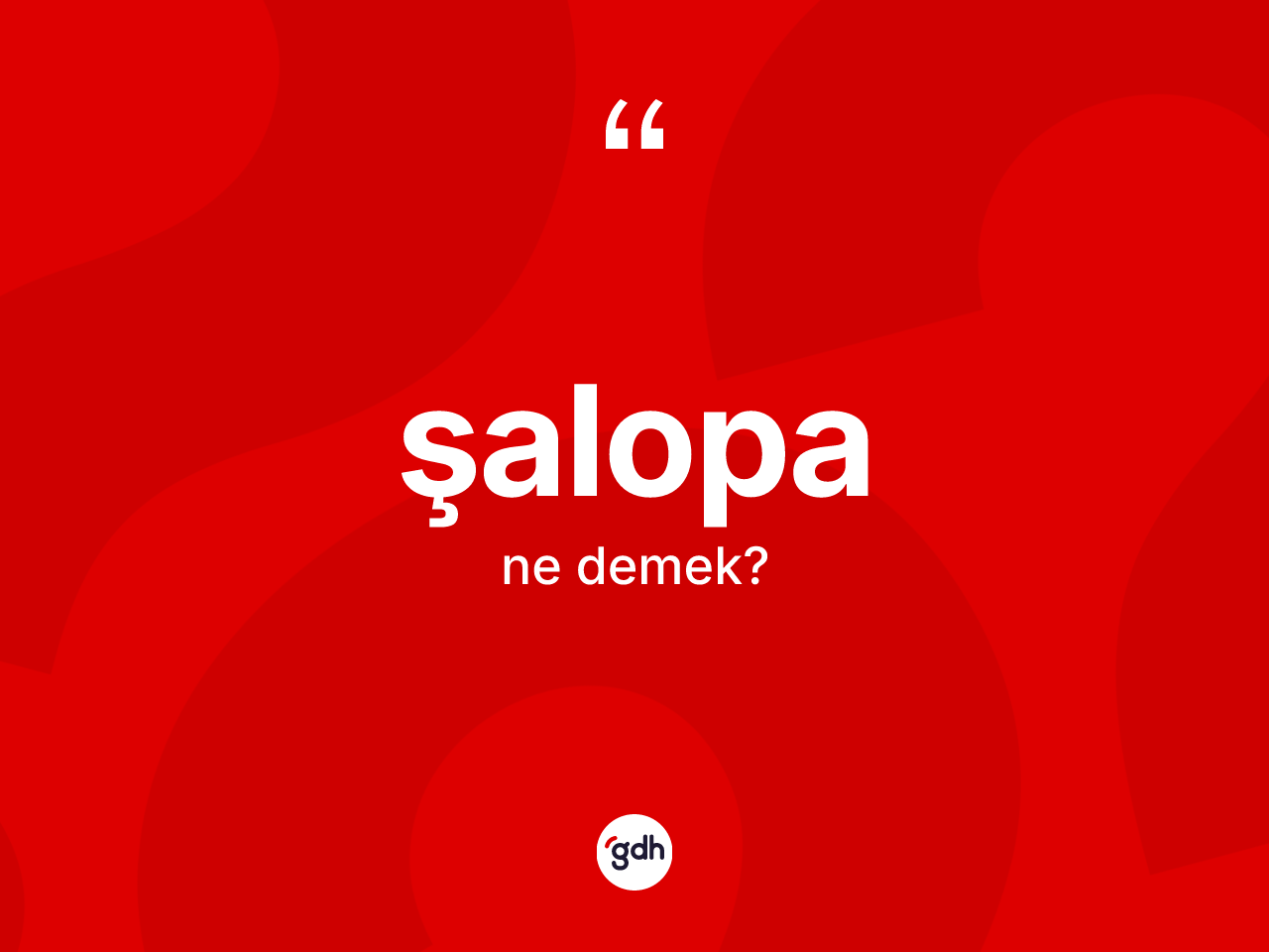 Şalopa kelimesinin sözlükteki tanımı nedir? Şalopa kelimesinin özellikleri nelerdir?