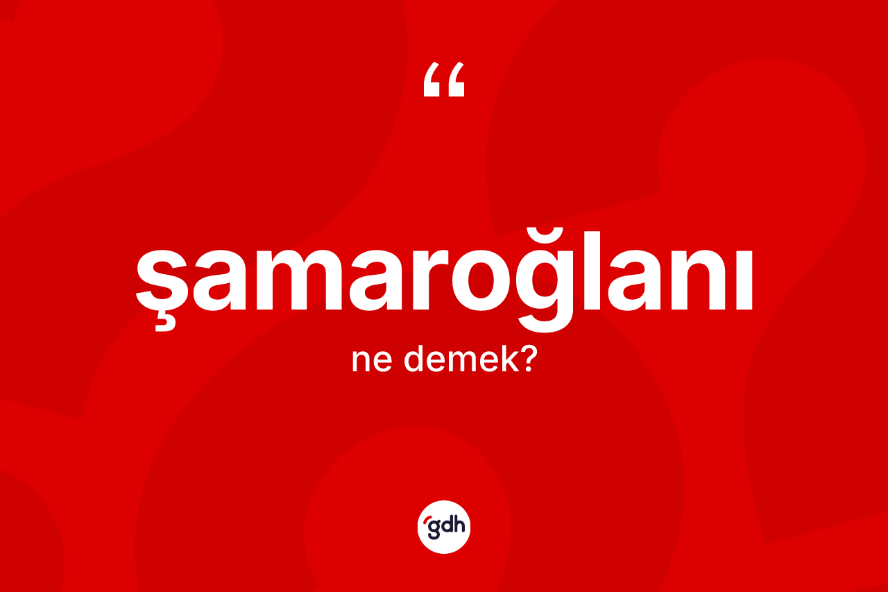Şamaroğlanı ne demek? Şamaroğlanının halk arasındaki kullanımı nasıldır?