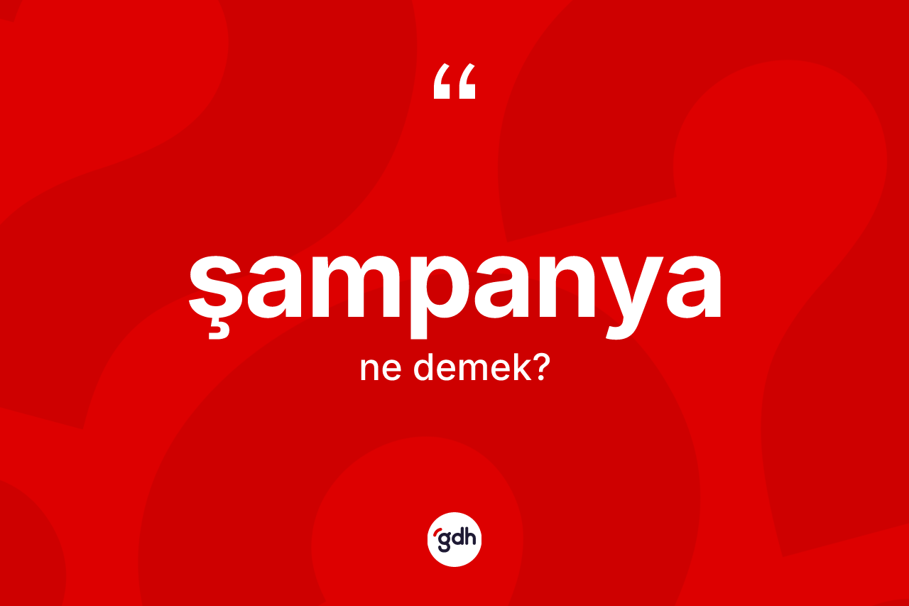 Şampanya ne demek? Şampanya kelimesinin kaç farklı anlamı var?