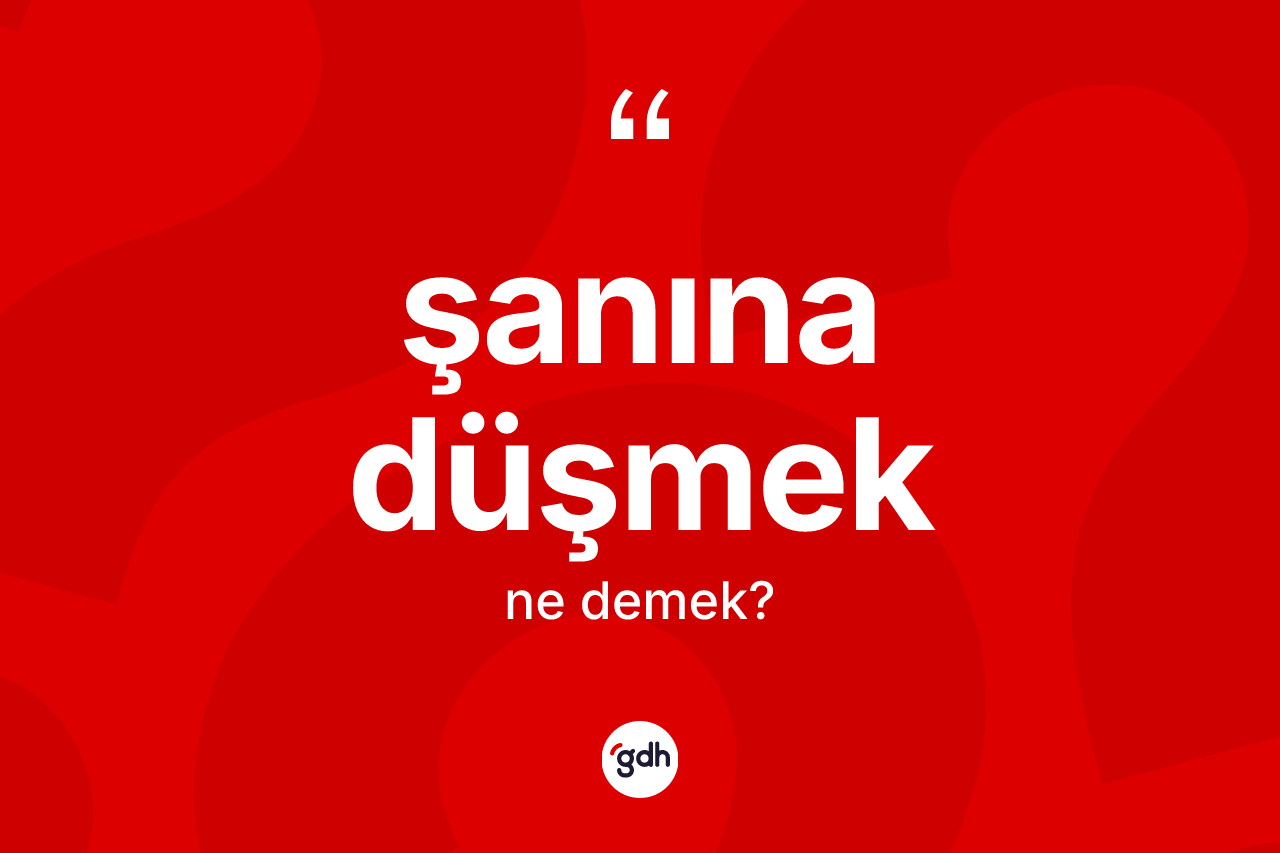 Şanına düşmek ne demek? Şanına düşmek ifadesi hangi durumlarda kullanılır