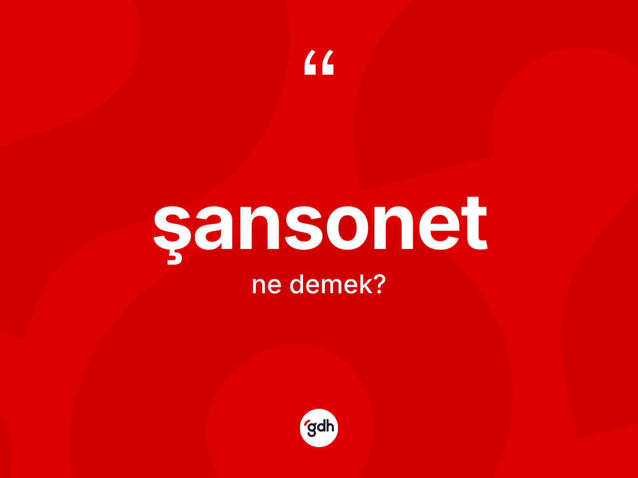 Şansonet kelimesinin anlamı nedir? Şansonetin TDK'ya göre anlamı nedir?