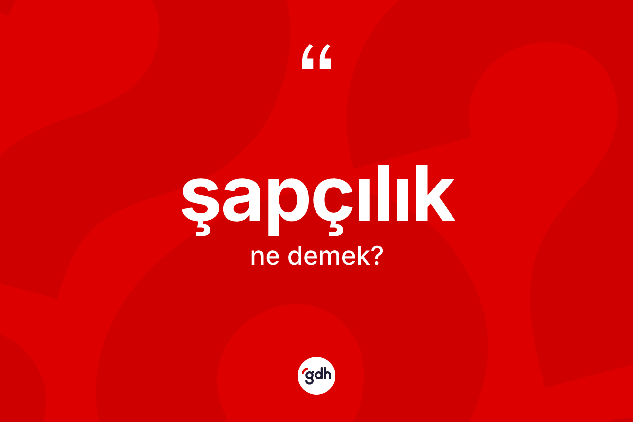Şapçılık kelimesi nedir? Şapçılığın TDK'ya göre anlamı nedir?