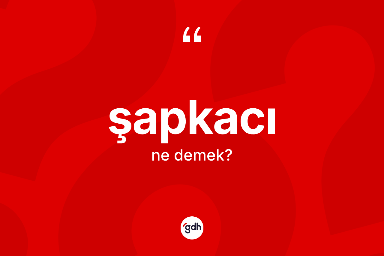 Şapkacı ne anlama gelir? Şapkacının TDK'ya göre anlamı nedir?