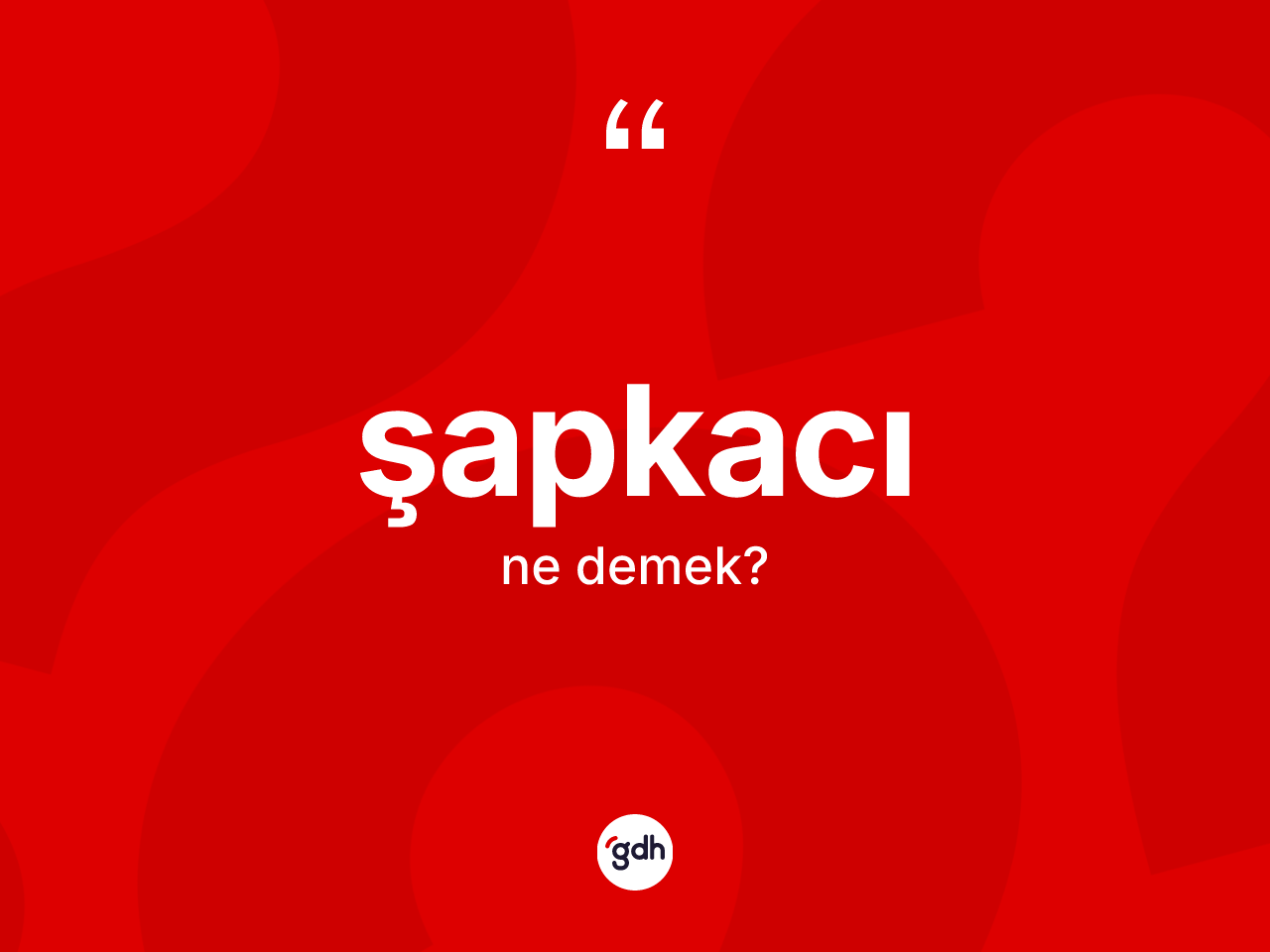Şapkacı ne anlama gelir? Şapkacının TDK'ya göre anlamı nedir?