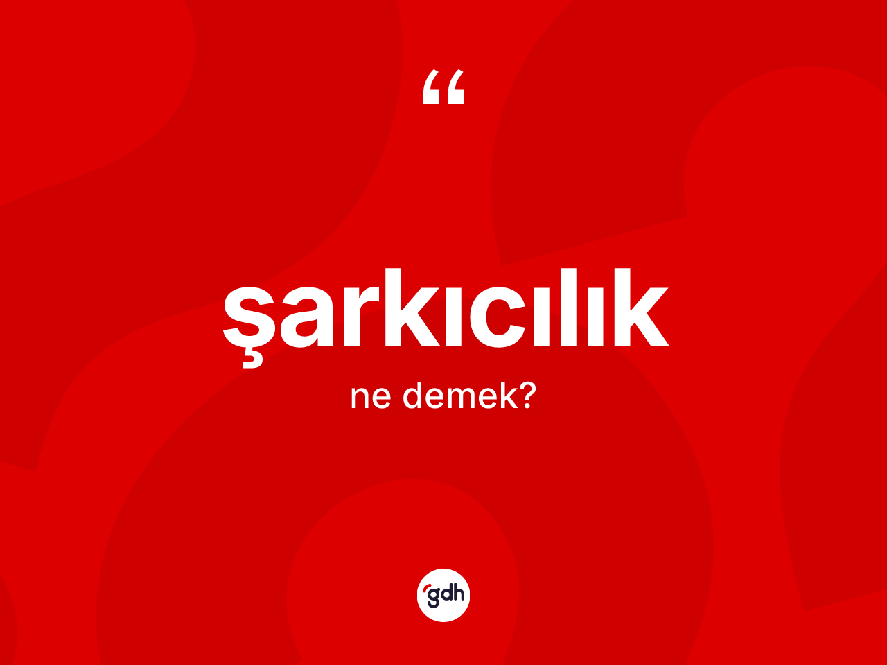 Şarkıcılık kelimesi ne anlama gelir? Şarkıcılık kelimesinin TDK'ya göre açıklaması nedir?