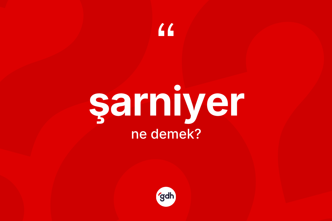 Şarniyer nedir? Şarniyer kelimesinin TDK'ya göre açıklaması nedir?