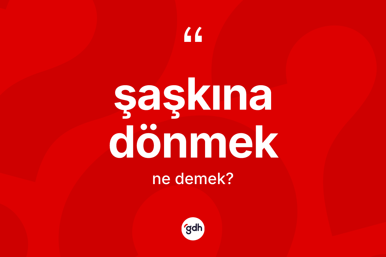 Şaşkına dönmek ifadesi ne anlama gelir? Şaşkına dönmek sözü nerede kullanılır?