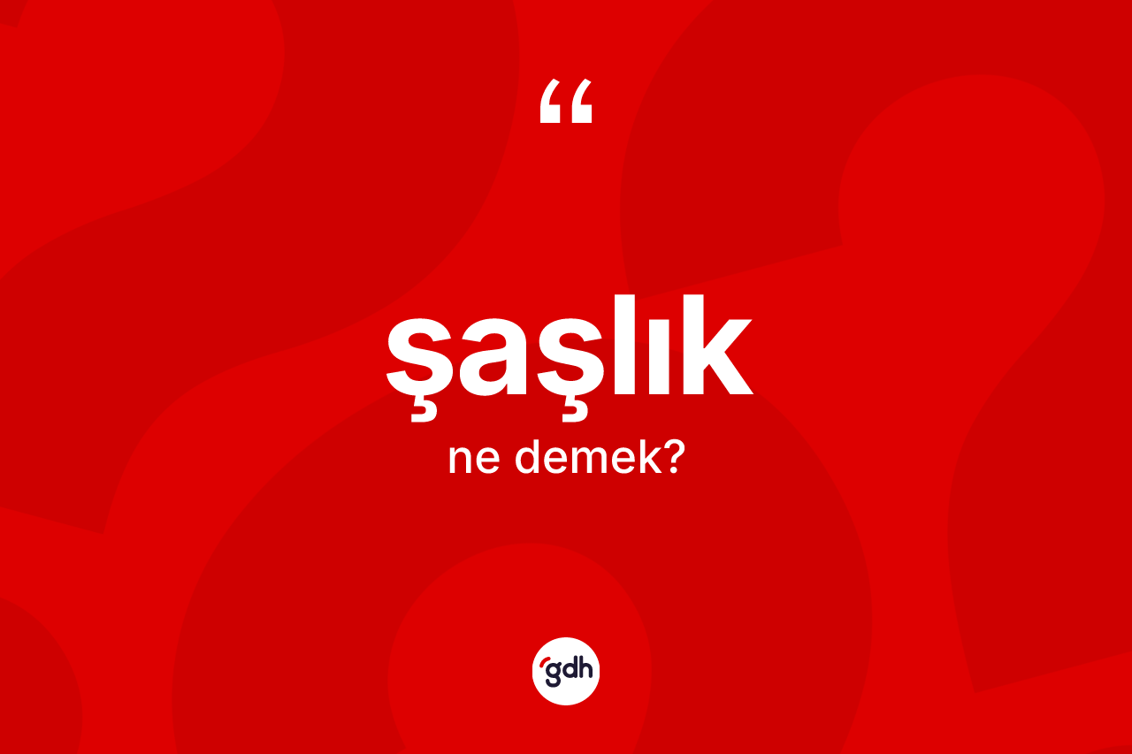 Şaşlık nedir? Şaşlığın TDK'ya göre anlamı nedir?