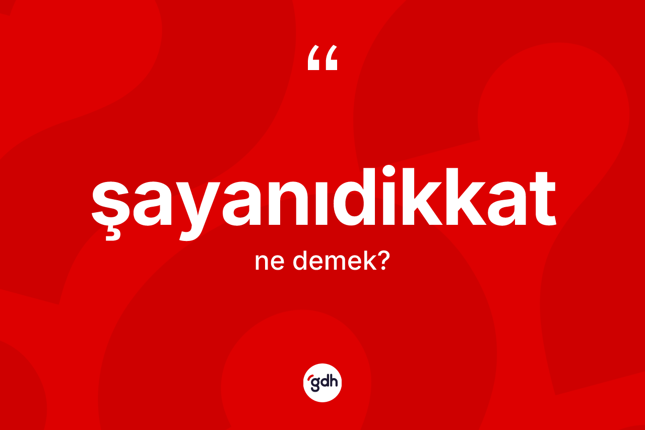 Şayanıdikkat ne anlama gelir? Şayanıdikkatın TDK'ya göre anlamı nedir?
