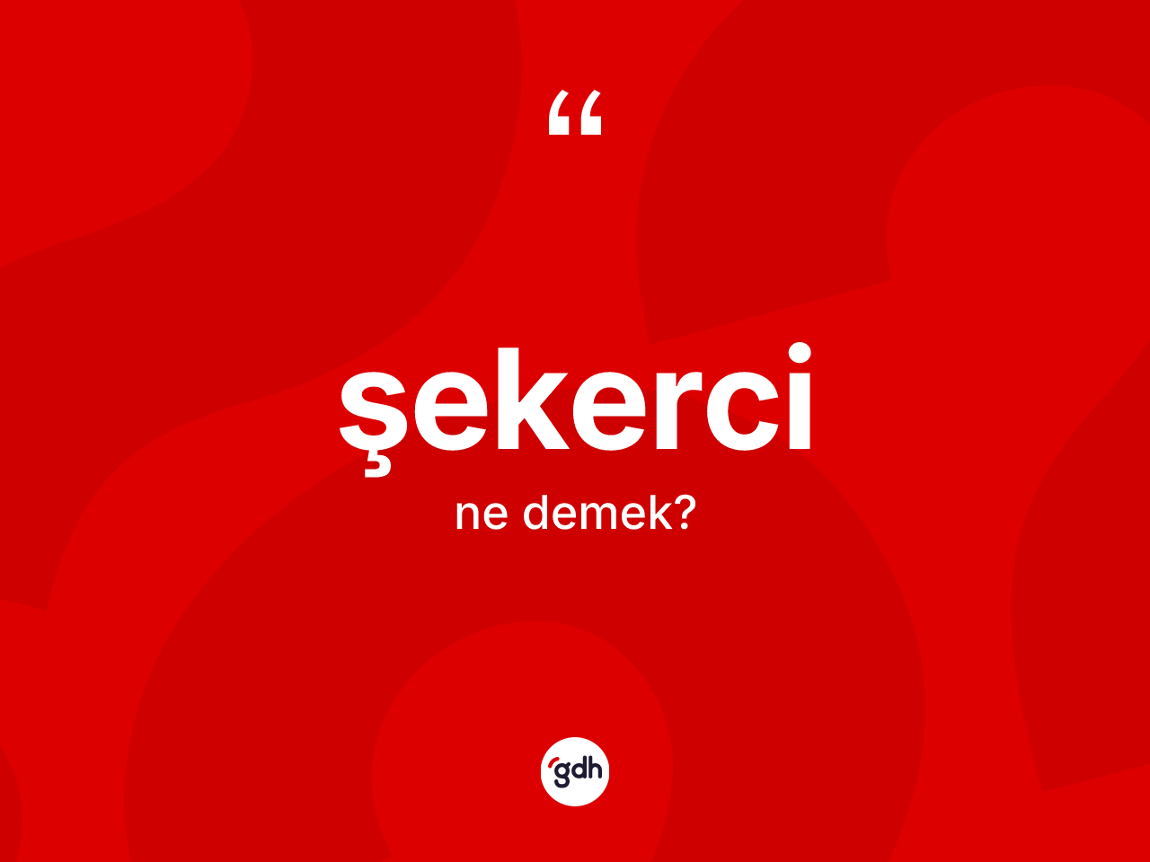 Şekerci ne demek? Şekercinin TDK'ya göre anlamı nedir?