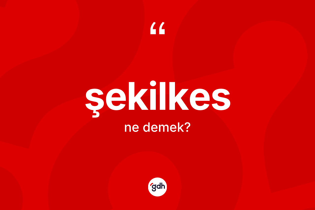 Şekilkes ne anlama gelir? Şekilkesin sözlükteki anlamı nedir?