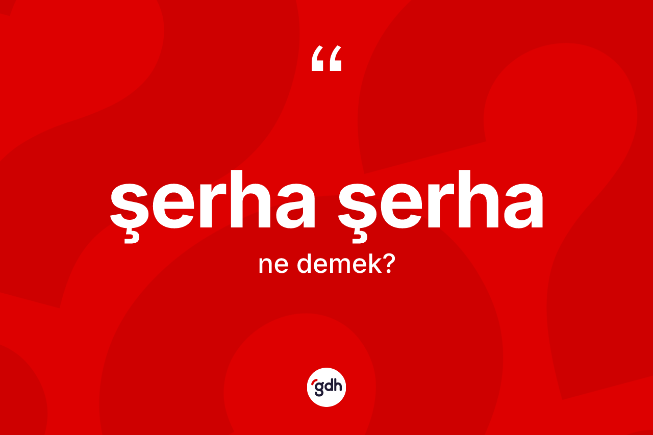 Şerha şerha ne anlama gelir? Şerha şerhanın TDK'ya göre anlamı nedir?