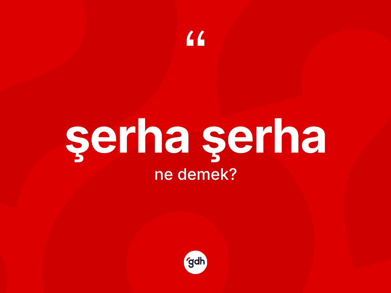 Şerha şerha ne anlama gelir? Şerha şerhanın TDK'ya göre anlamı nedir?
