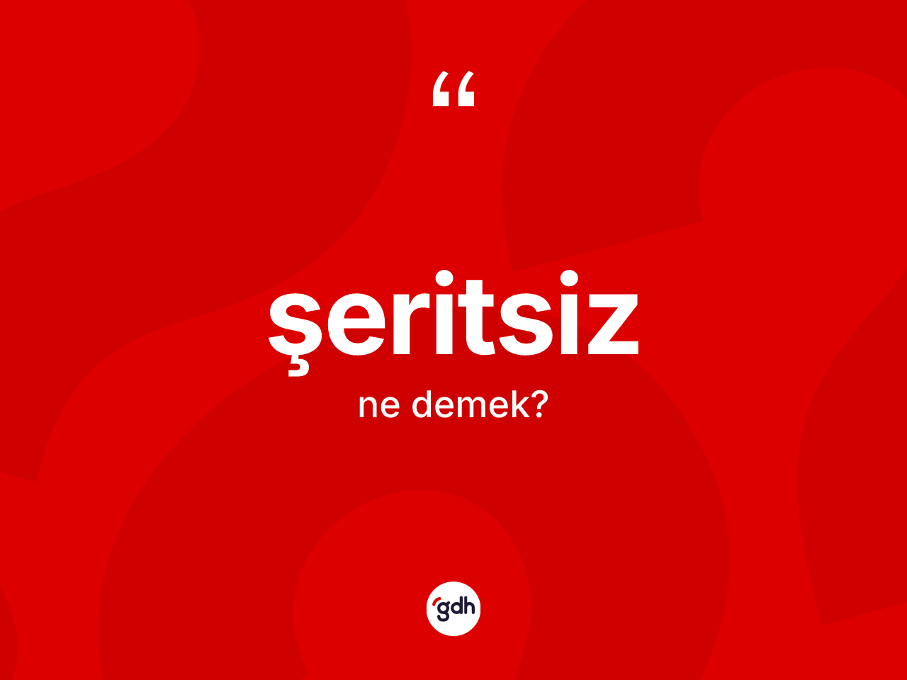 Şeritsiz kelimesinin sözlükteki tanımı nedir? Şeritsizin TDK'ya göre anlamı nedir?