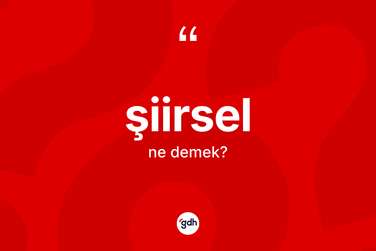 Şiirsel nedir? Şiirselin TDK'ya göre anlamı nedir?
