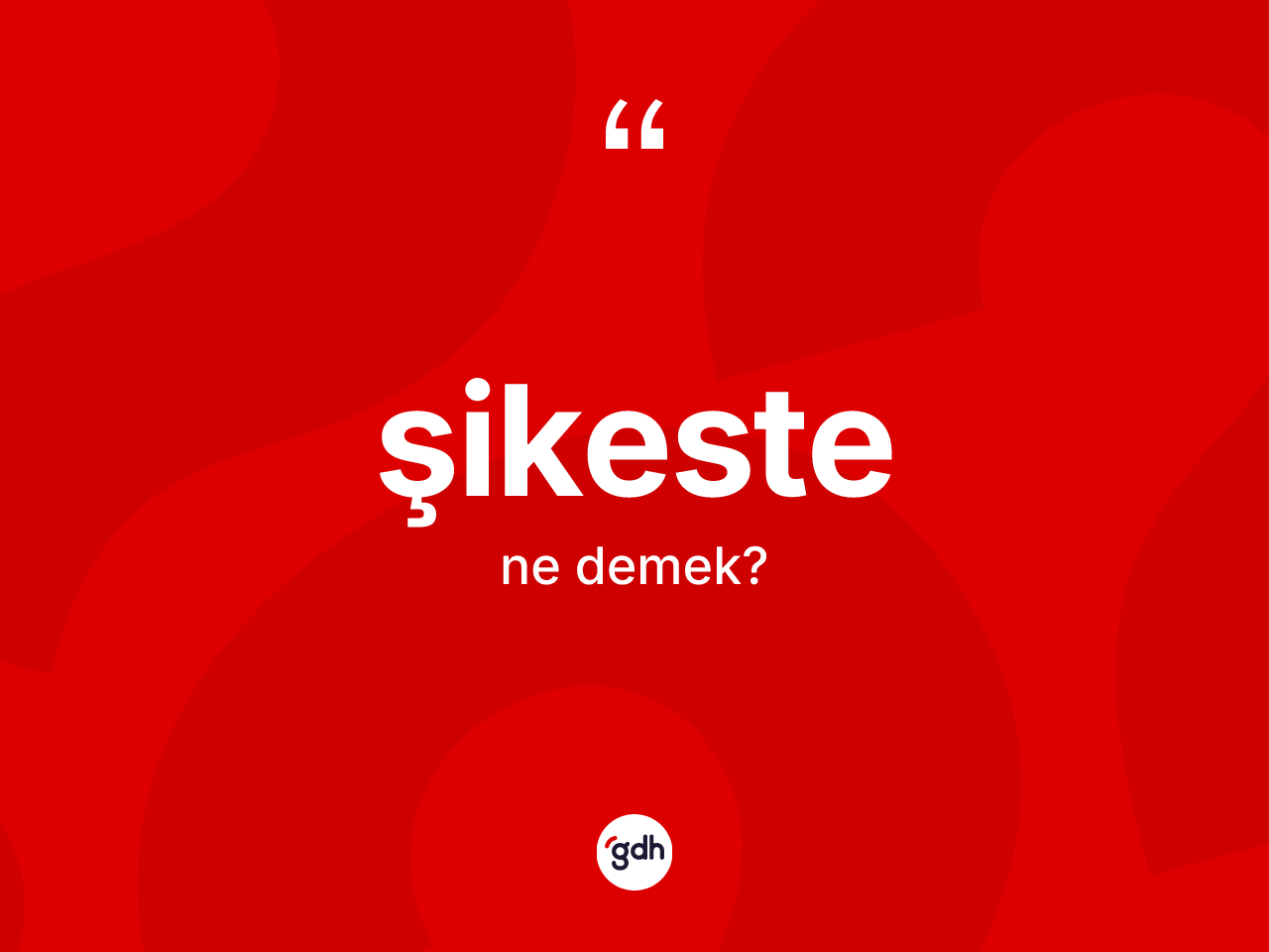 Şikeste nedir? Şikestenin sözlükteki anlamı nedir?