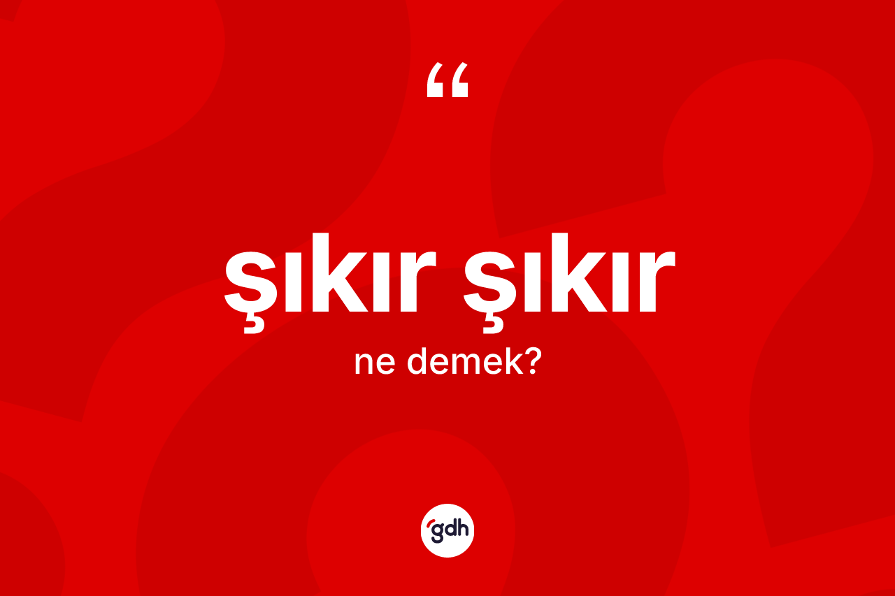 Şıkır şıkır kelimesinin tanımı nedir? Şıkır şıkırın sözlükteki anlamı nedir?