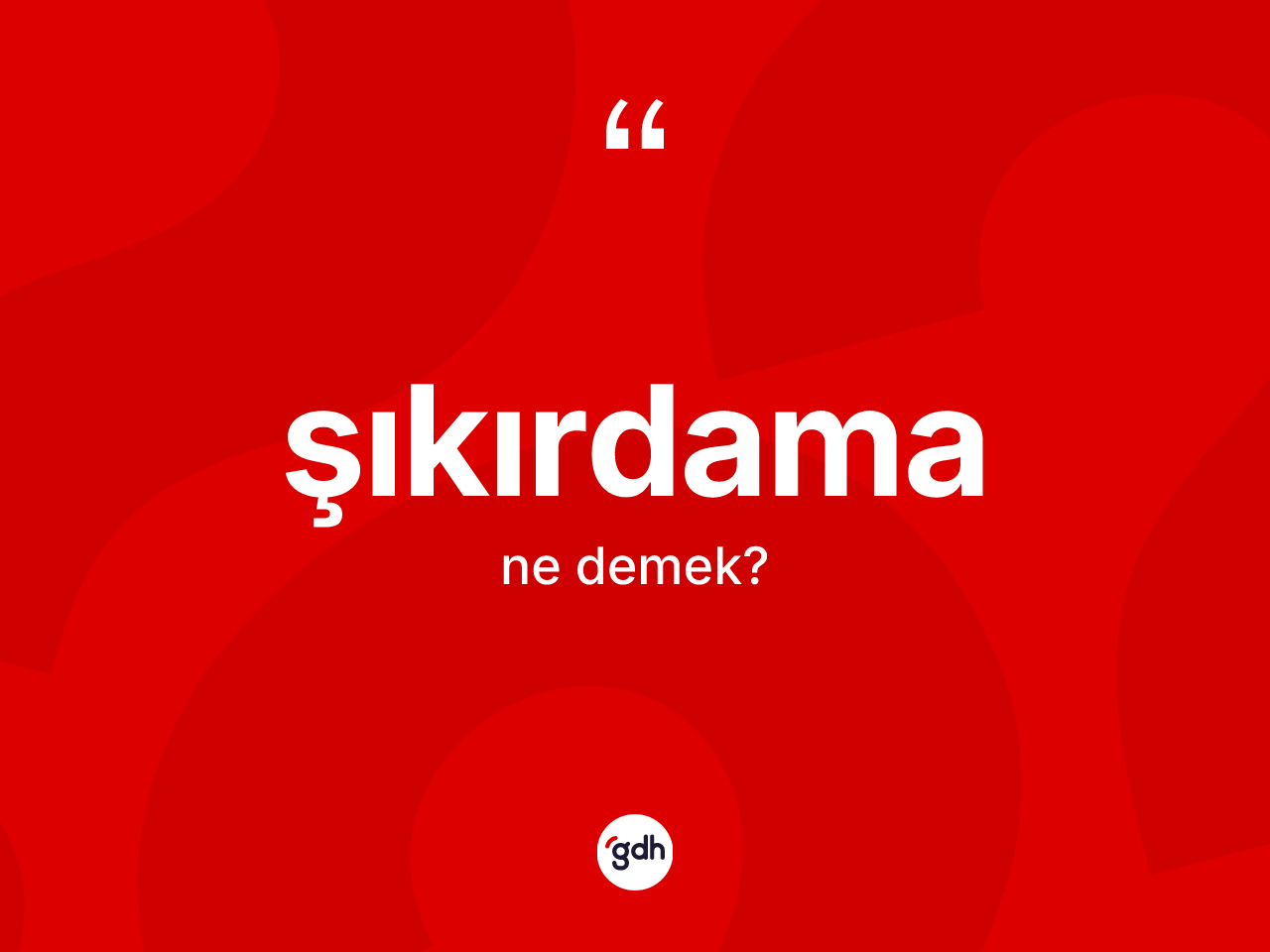 Şıkırdama kelimesi nedir? Şıkırdama kelimesinin TDK anlamı nedir?