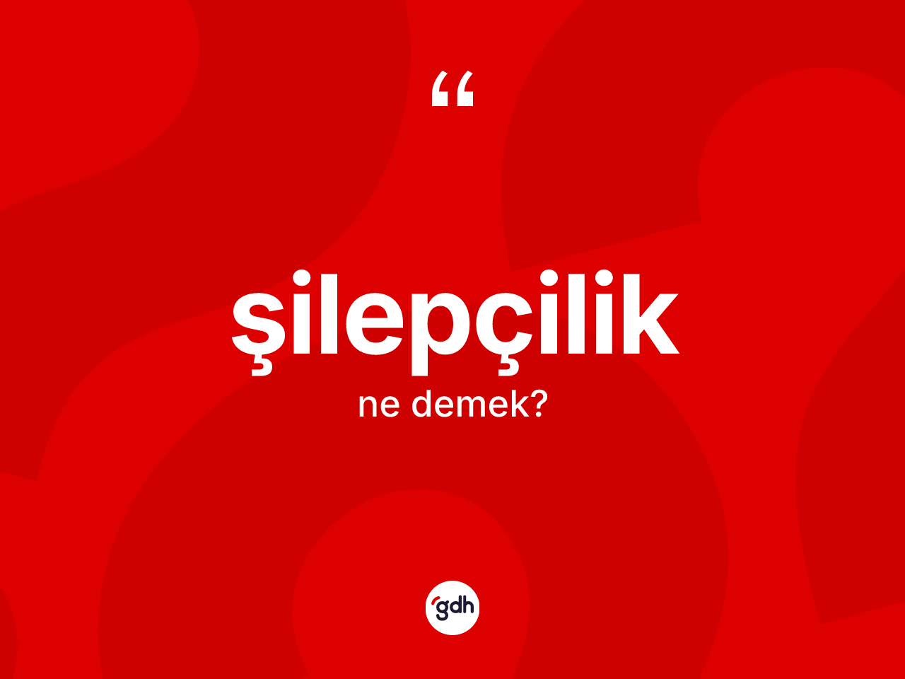 Şilepçilik kelimesinin anlamı nedir? Şilepçiliğin sözlükteki anlamı nedir?