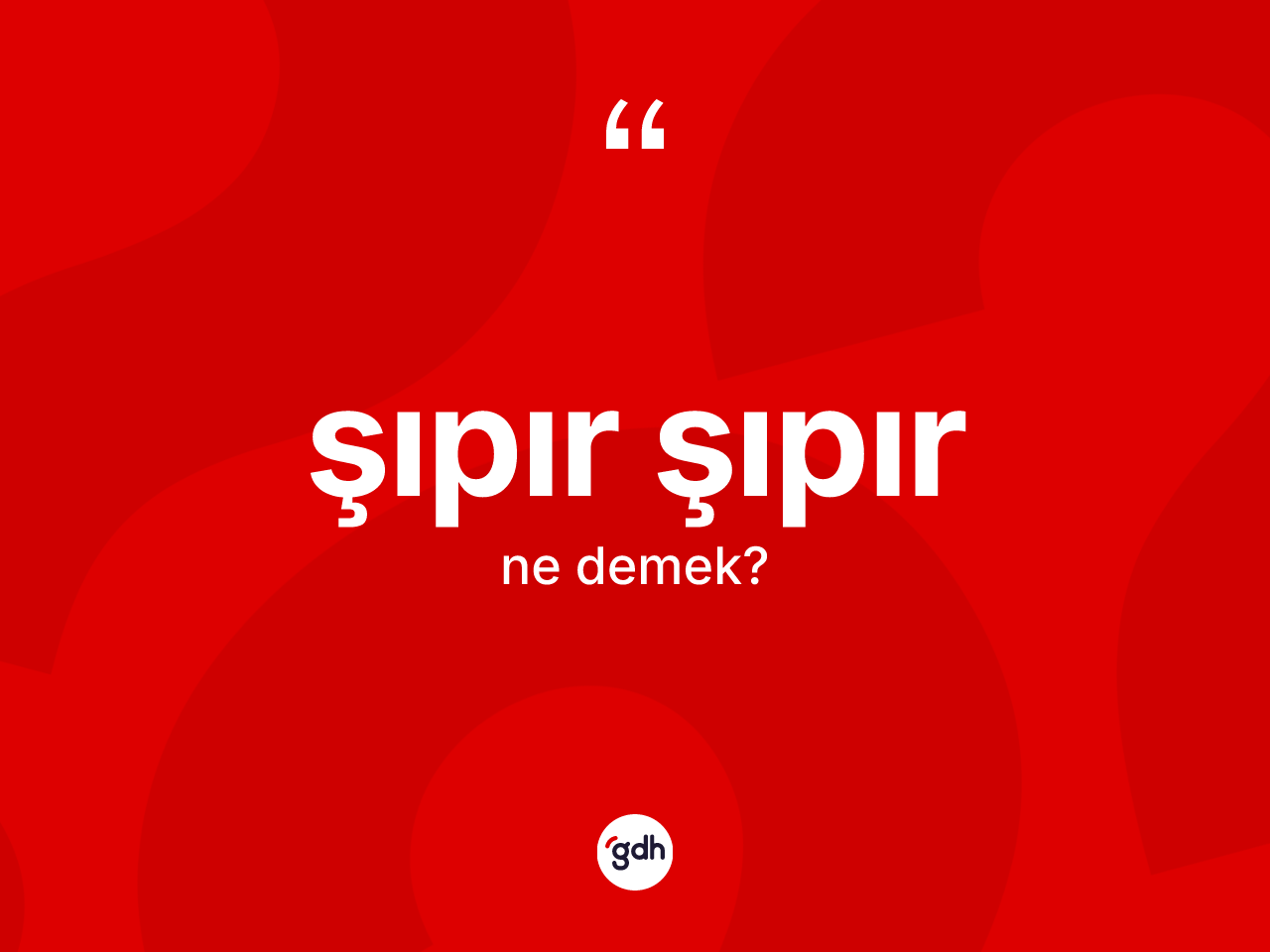 Şıpır şıpır kelimesinin sözlükteki tanımı nedir? Şıpır şıpırın TDK'ya göre anlamı nedir?