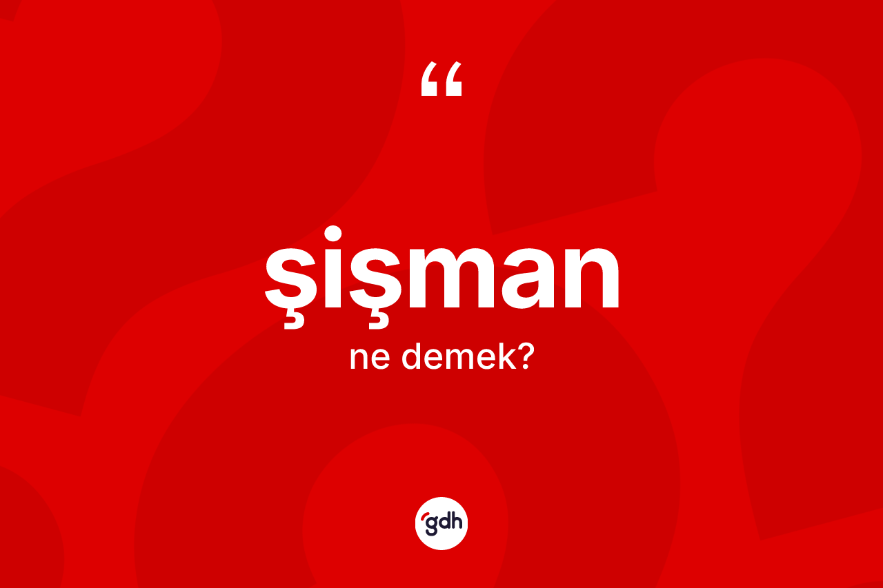 Şişman kelimesinin anlamı nedir? Şişman kelimesinin özellikleri nelerdir?
