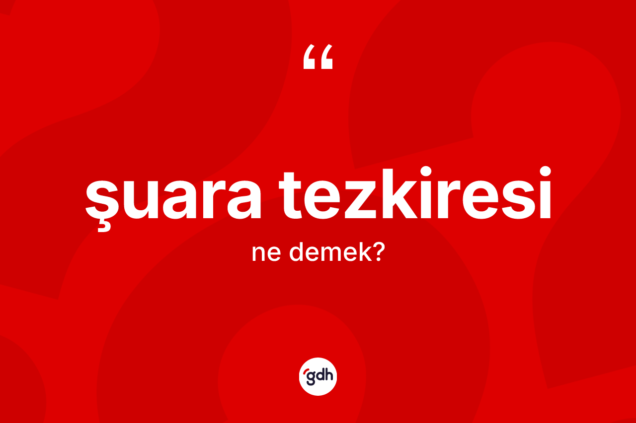 Şuara tezkiresi ne demek? Şuara tezkiresinin TDK'ya göre anlamı nedir?