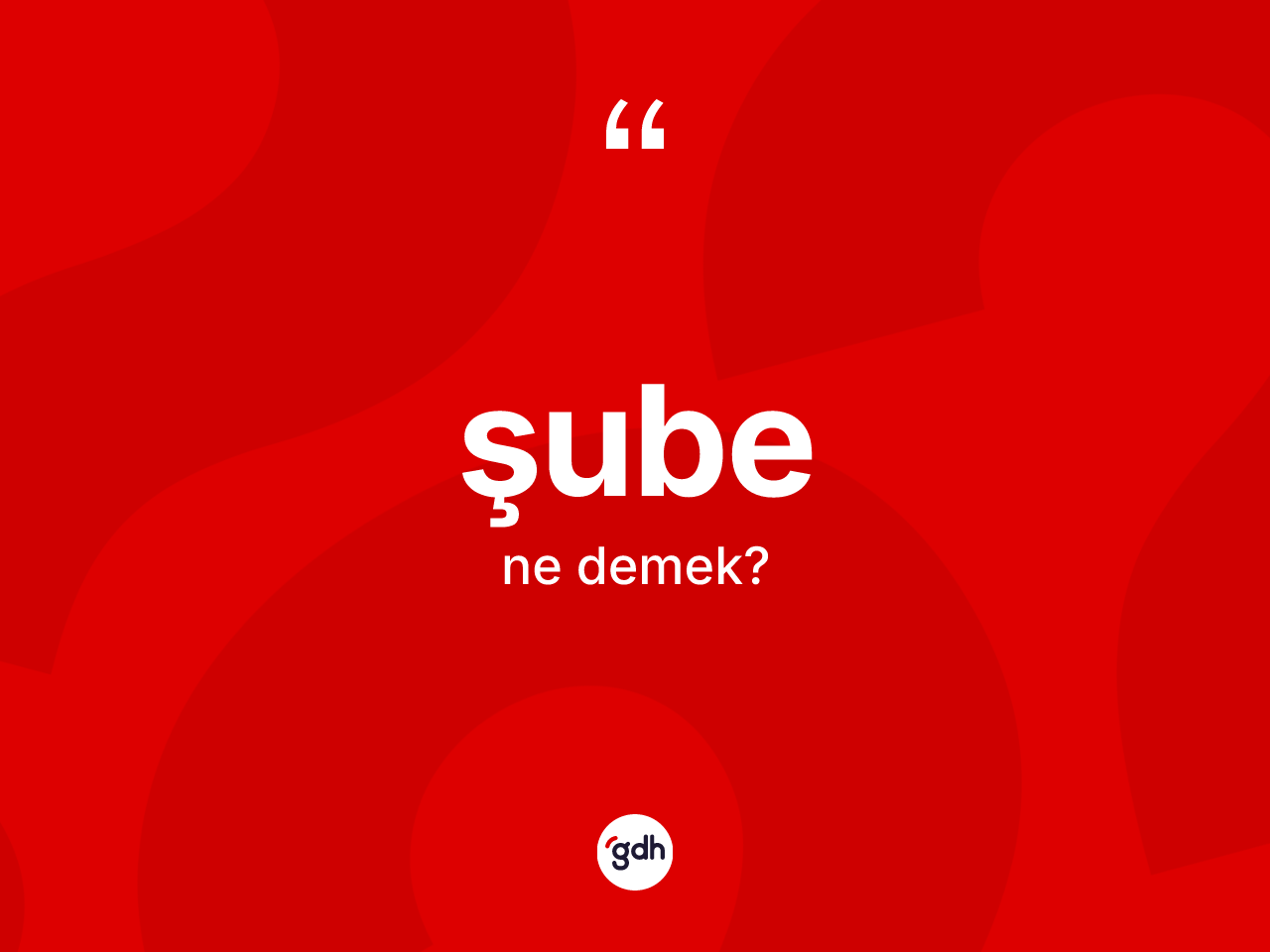 Şube kelimesinin sözlükteki tanımı nedir? Şube kelimesinin özellikleri nelerdir?