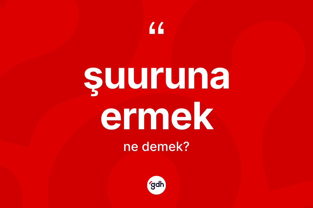 Şuuruna ermek ifadesinin kısaca anlamı nedir? Şuuruna ermek ifadesinin TDK'ya göre açıklaması nedir?