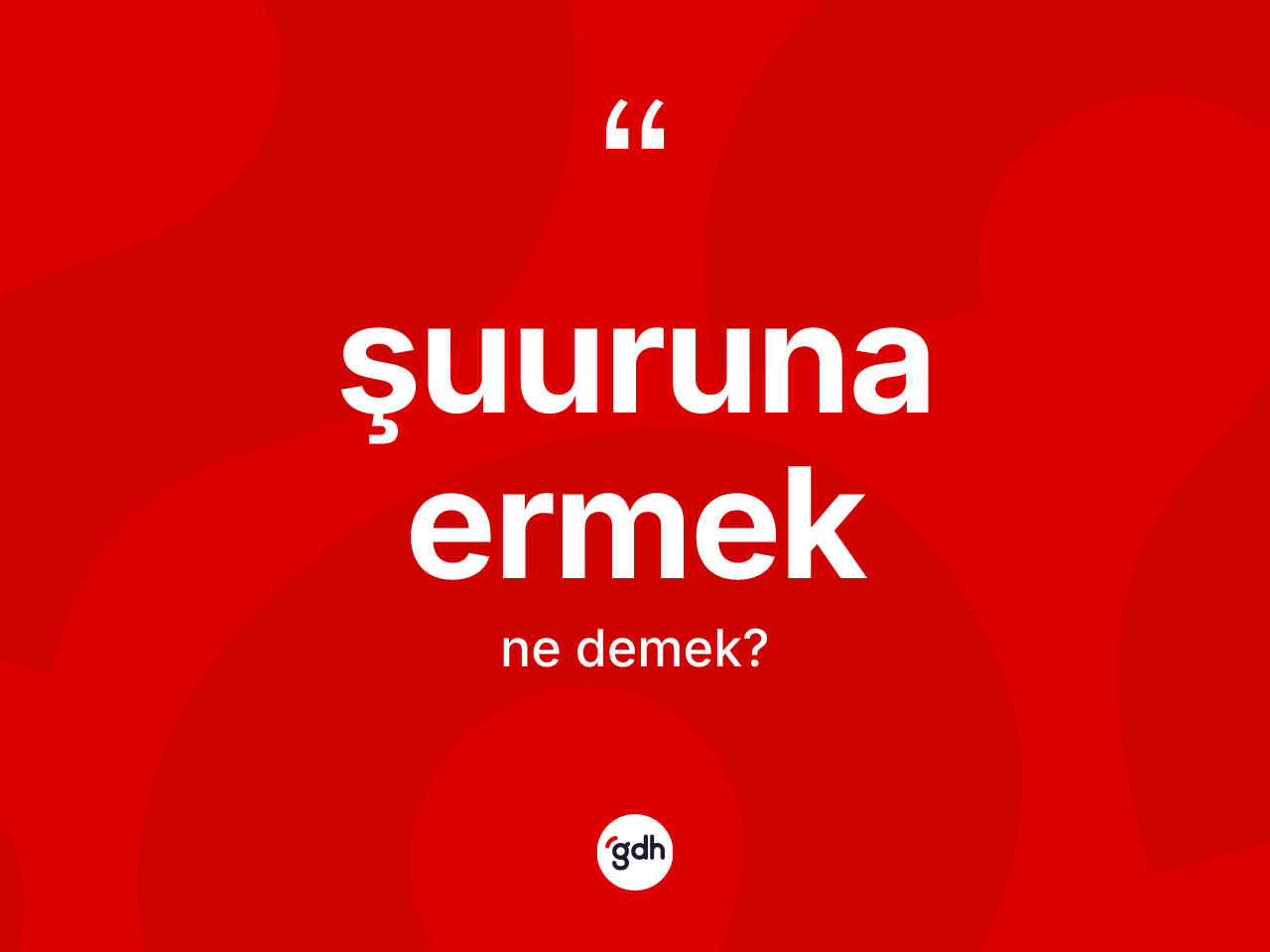 Şuuruna ermek ifadesinin kısaca anlamı nedir? Şuuruna ermek ifadesinin TDK'ya göre açıklaması nedir?
