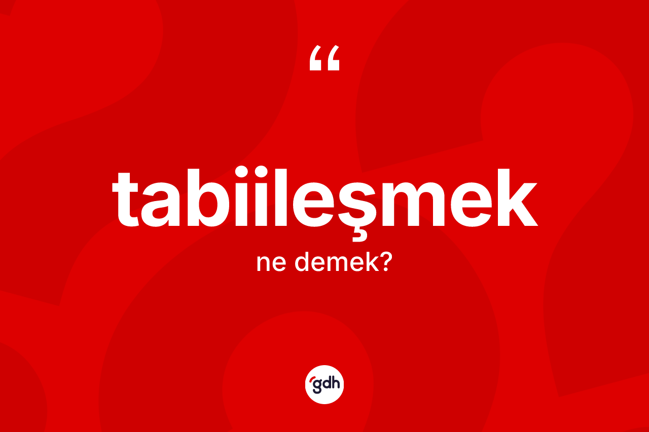 Tabiileşmek ne demek? Tabiileşmek kelimesinin kaç farklı anlamı var?
