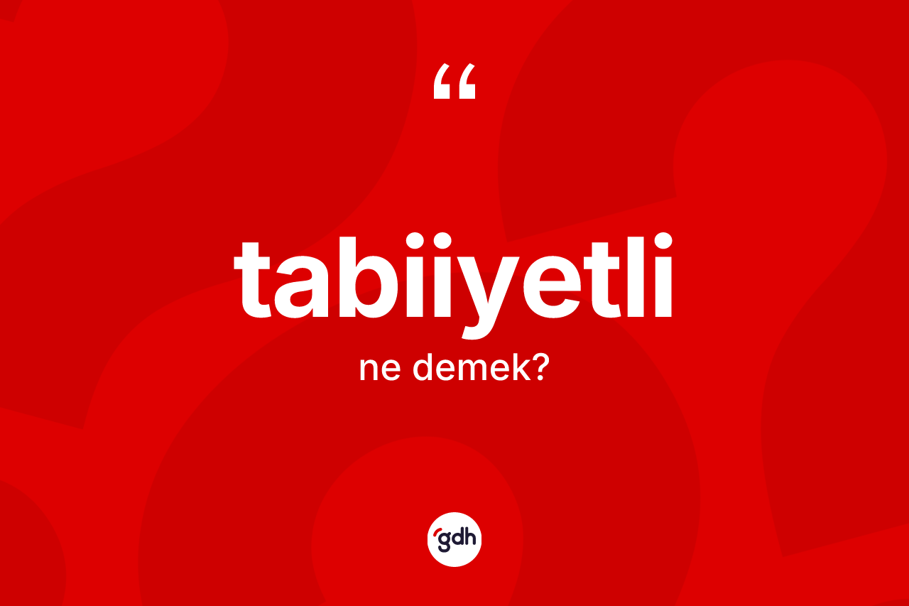 Tabiiyetli kelimesinin tanımı nedir? Tabiiyetlinin kısaca tanımı nedir?