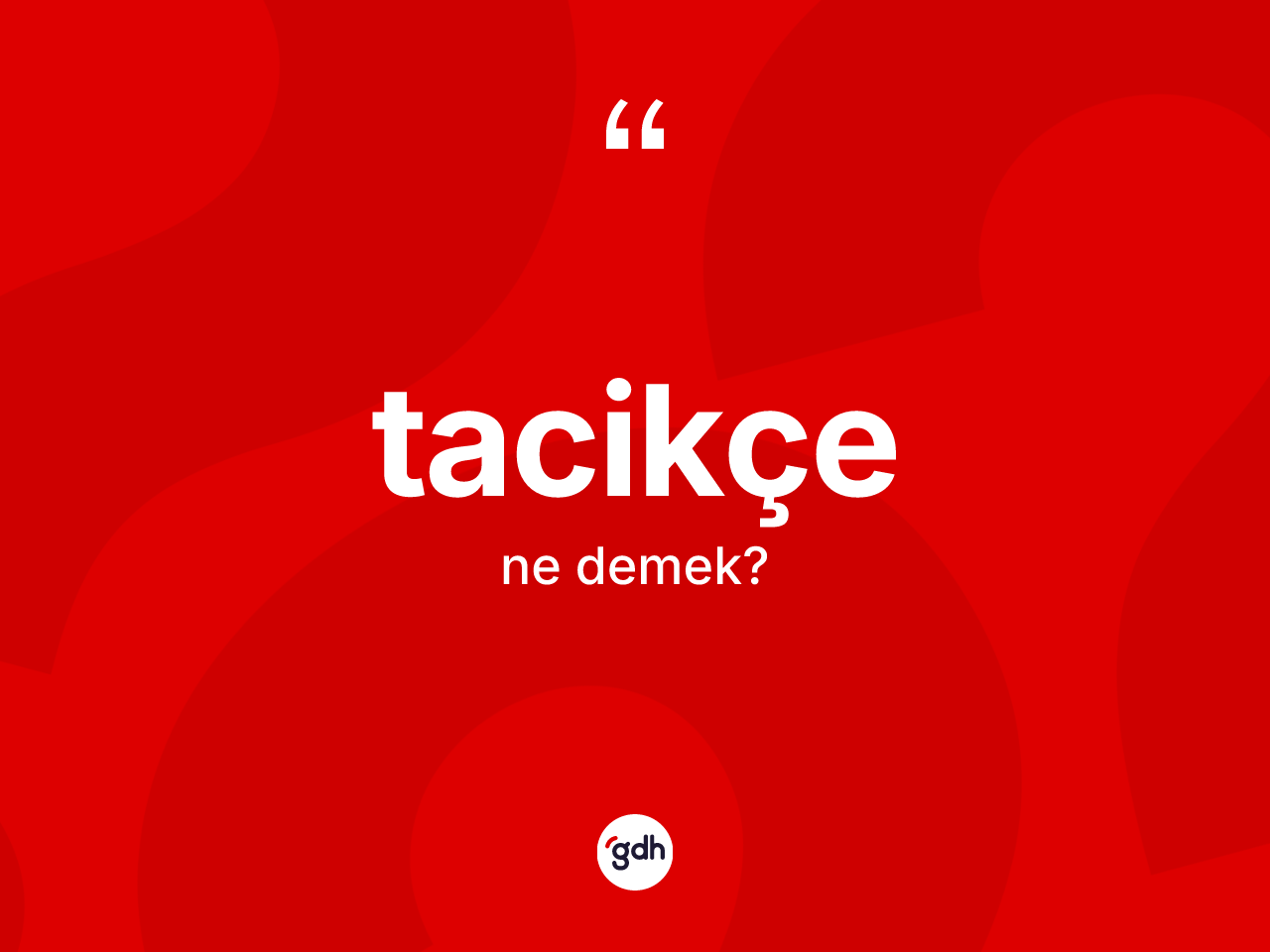 Tacikçe kelimesinin anlamı nedir? Tacikçe'nin TDK'ya göre anlamı nedir?