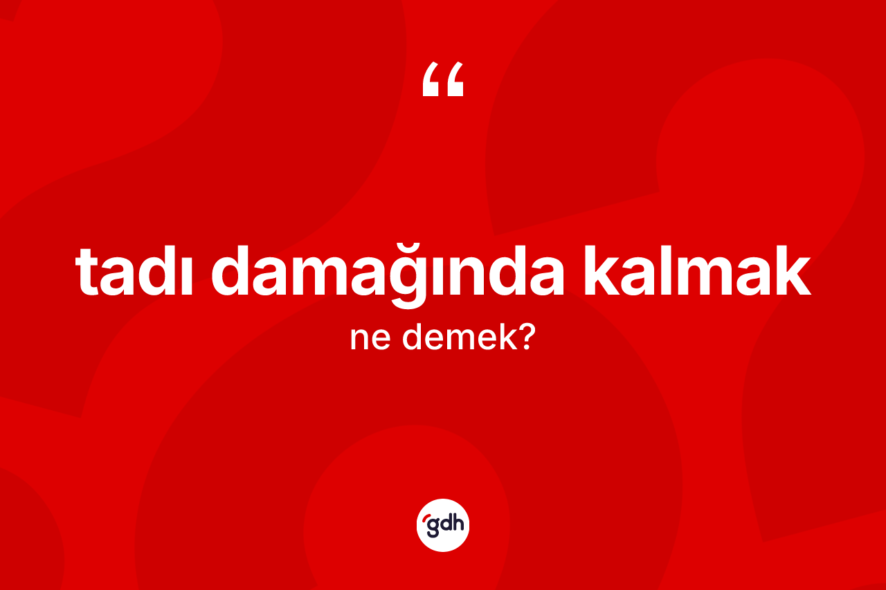 Tadı damağında kalmak ifadesi ne demek? Tadı damağında kalmak ifadesi hangi durumlarda kullanılır