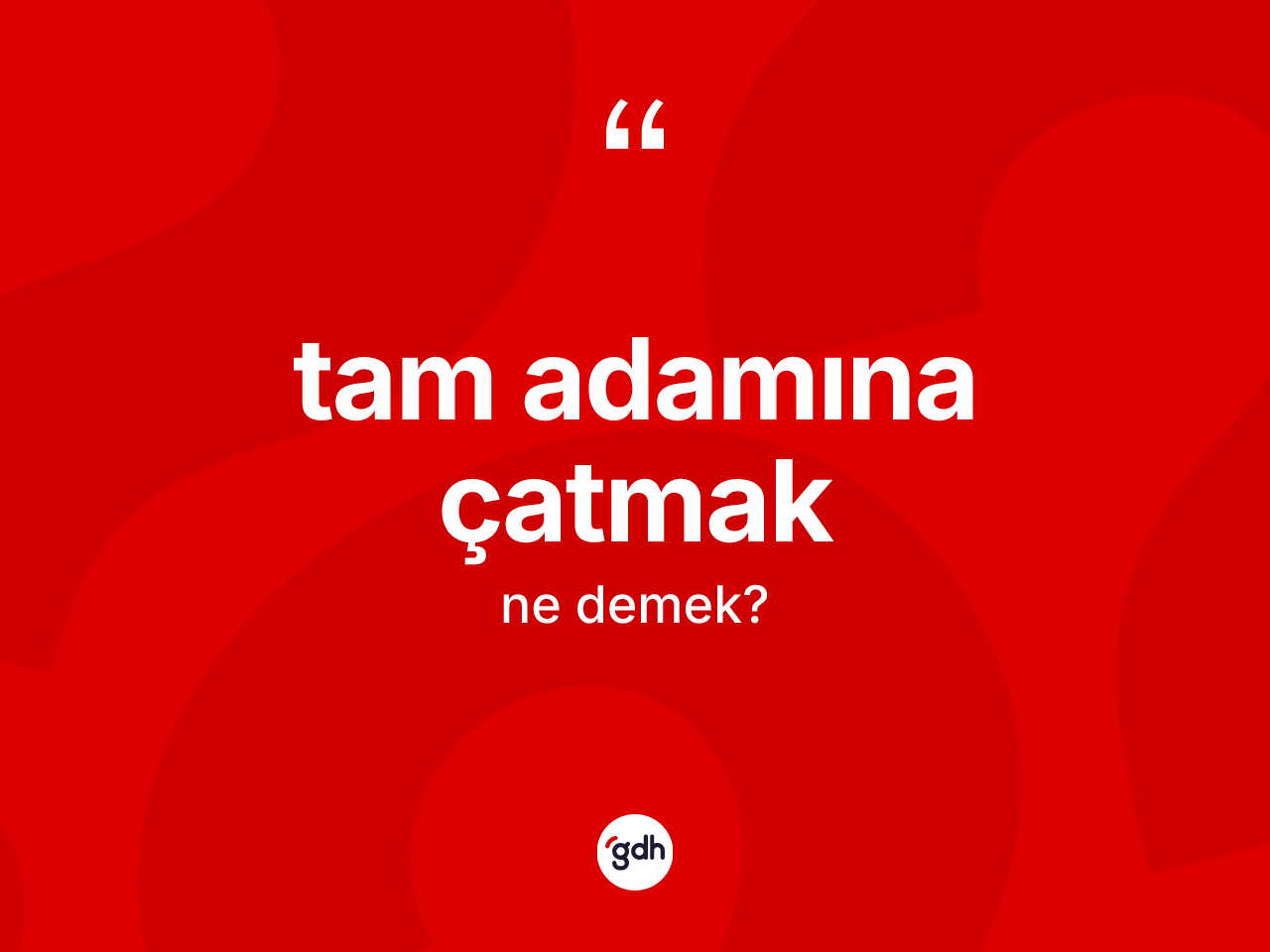 Tam adamına çatmak ifadesinin tanımı nedir? Tam adamına çatmak ifadesi nerede kullanılır?