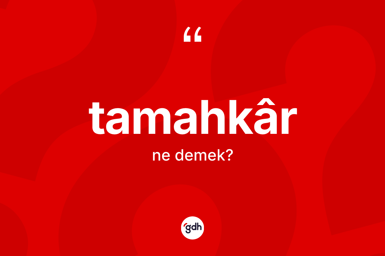 Tamahkâr ne anlama gelir? Tamahkârın kısaca tanımı nedir?